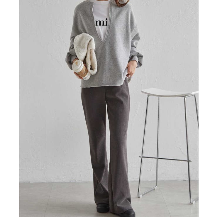 あったか裏ベロアニットコールフレアパンツ | RANAN | 詳細画像20 