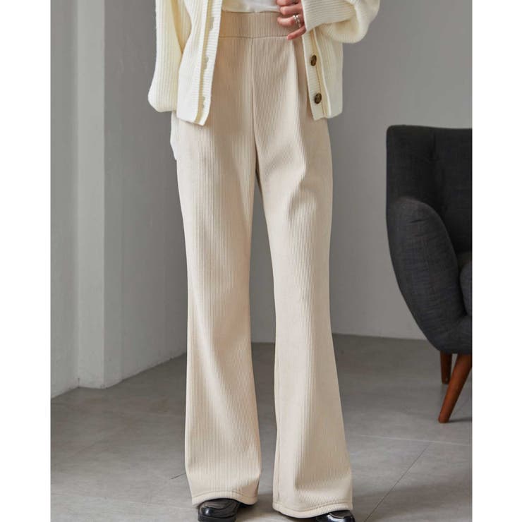 あったか裏ベロアニットコールフレアパンツ | RANAN | 詳細画像28 