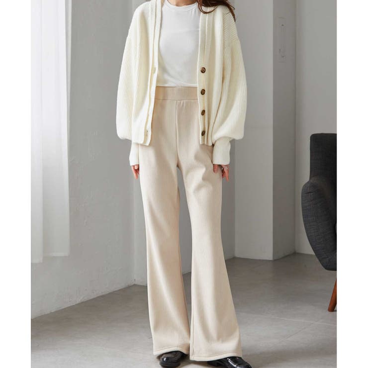 あったか裏ベロアニットコールフレアパンツ | RANAN | 詳細画像30 