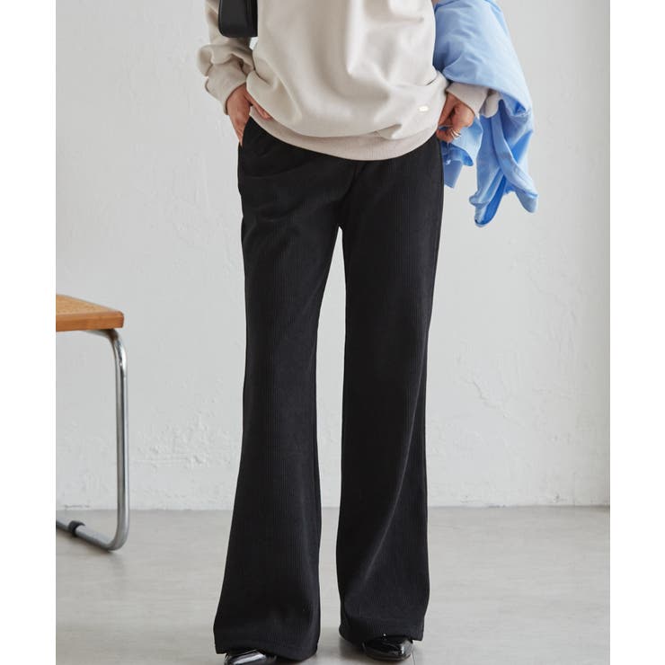 あったか裏ベロアニットコールフレアパンツ | RANAN | 詳細画像4 