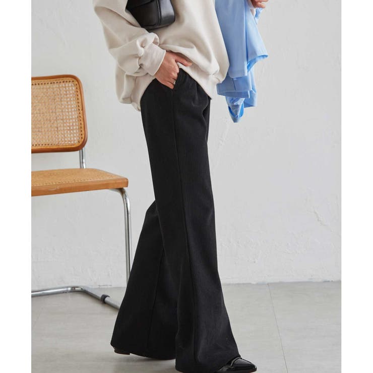 あったか裏ベロアニットコールフレアパンツ | RANAN | 詳細画像6 