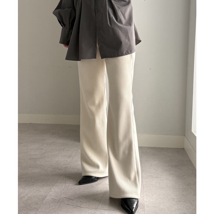 あったか裏ベロアニットコールフレアパンツ | RANAN | 詳細画像8 