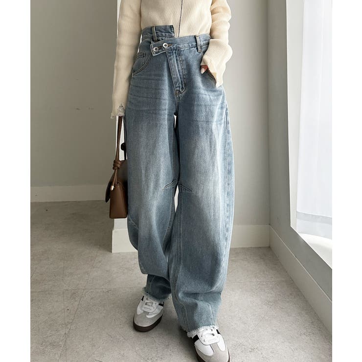 ブルー | クロスウエストカーブデニム | RANAN