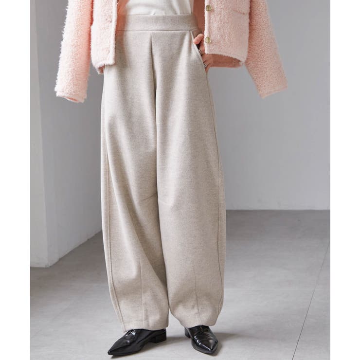 フェイクウールバレルレッグカーブパンツ | RANAN | 詳細画像11 