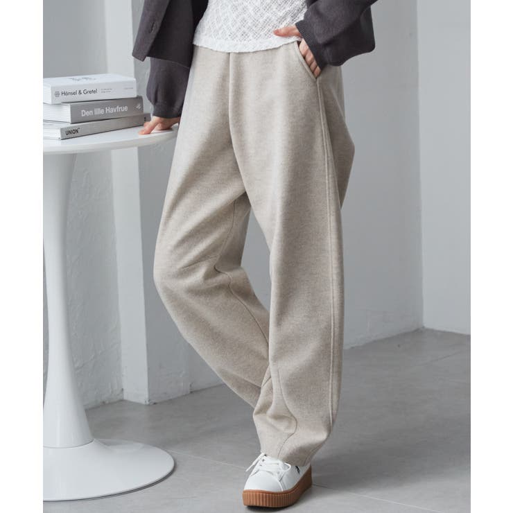 フェイクウールバレルレッグカーブパンツ | RANAN | 詳細画像13 