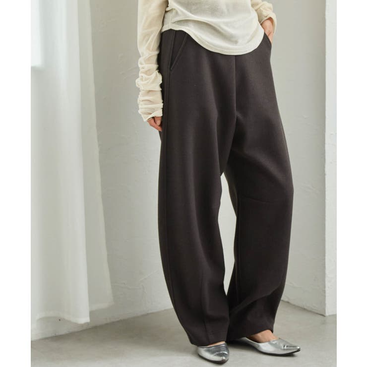 フェイクウールバレルレッグカーブパンツ | RANAN | 詳細画像18 