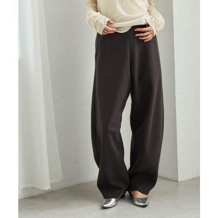 フェイクウールバレルレッグカーブパンツ | RANAN | 詳細画像19 