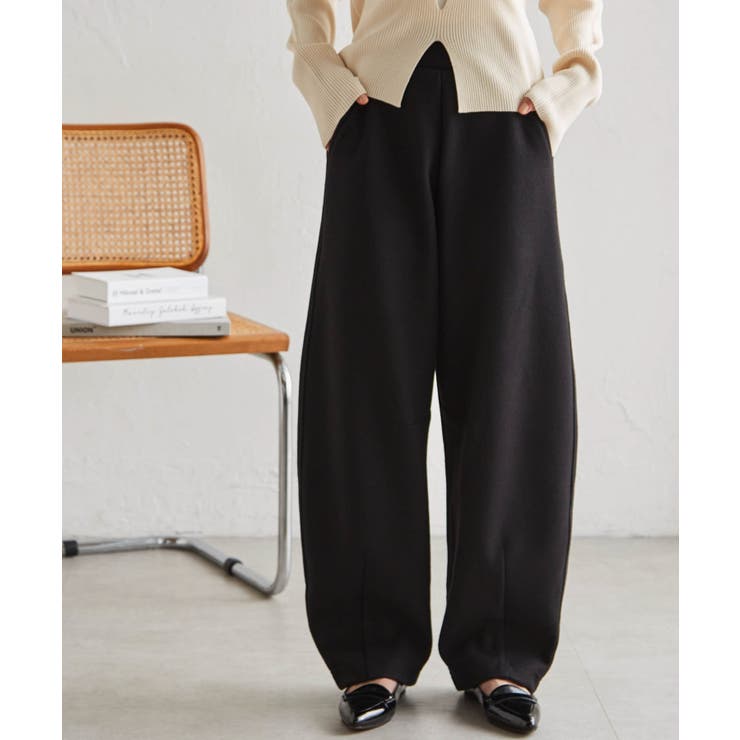 フェイクウールバレルレッグカーブパンツ | RANAN | 詳細画像26 