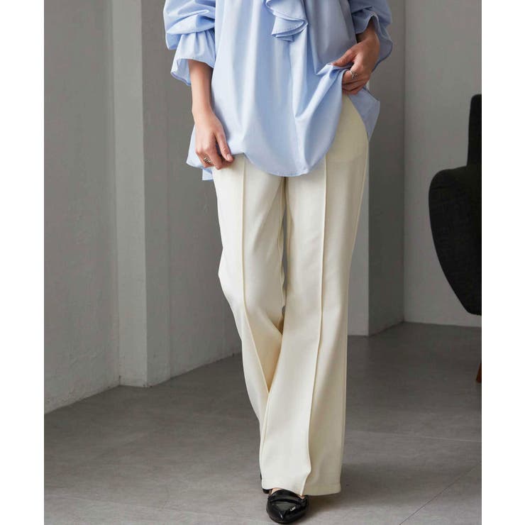 ジャージーツイルフレアーパンツ | RANAN | 詳細画像18 