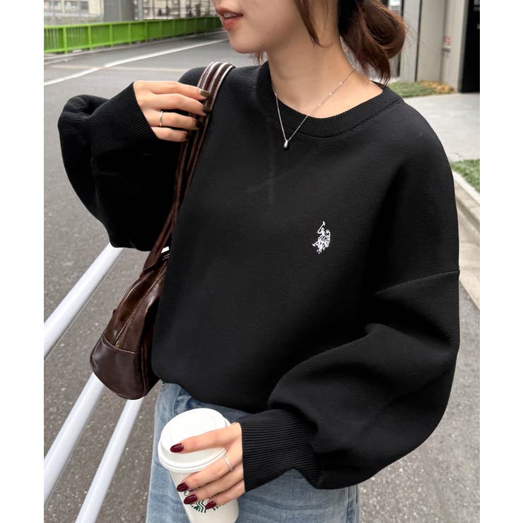 ＜Ｕ．Ｓ．Ｐ＞刺繍スウェットライクニット | RANAN | 詳細画像12 