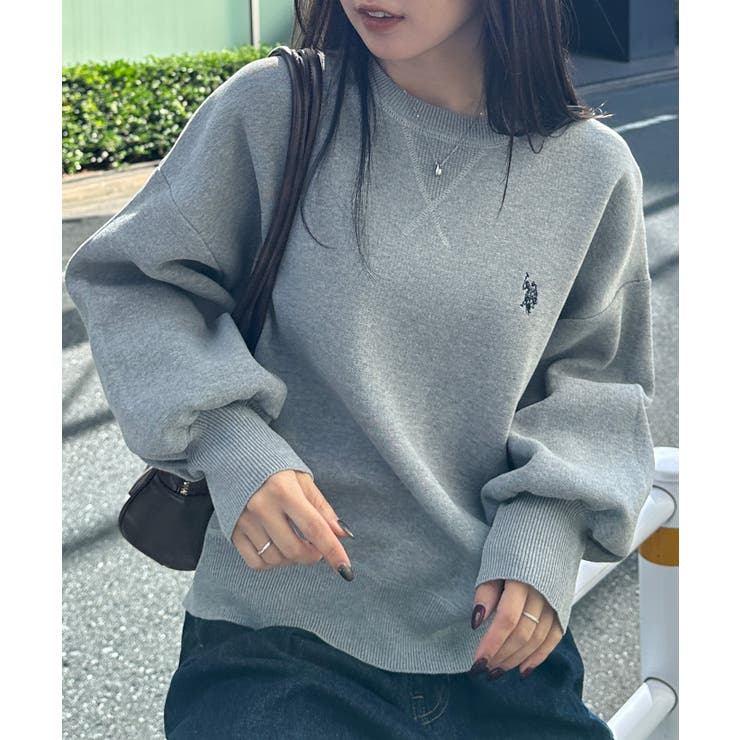 U．S．P＞刺繍スウェットライクニット[品番：RANW0000110]｜RANAN