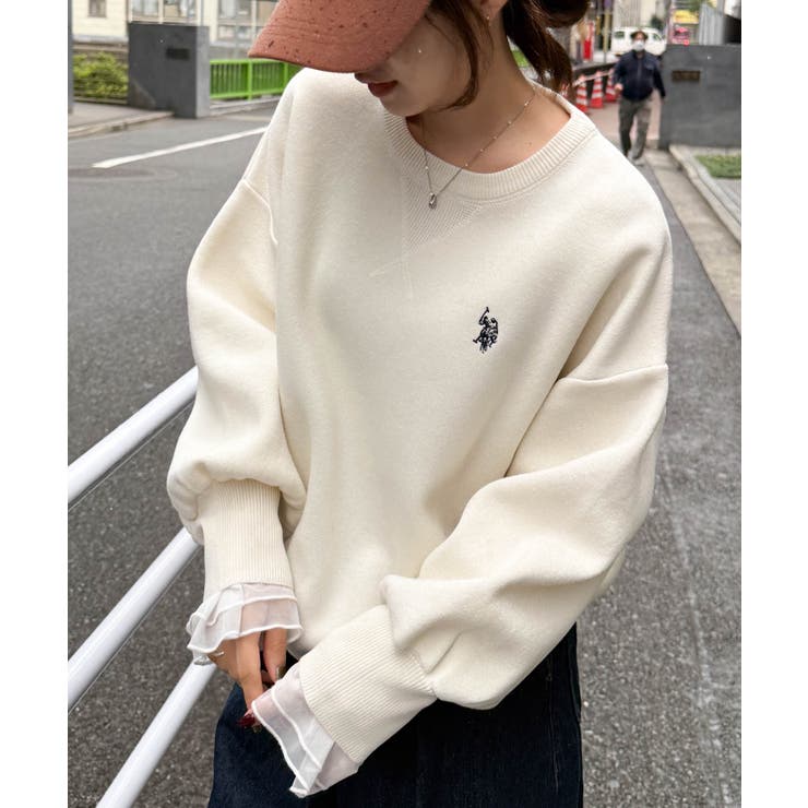 ＜Ｕ．Ｓ．Ｐ＞刺繍スウェットライクニット | RANAN | 詳細画像4 