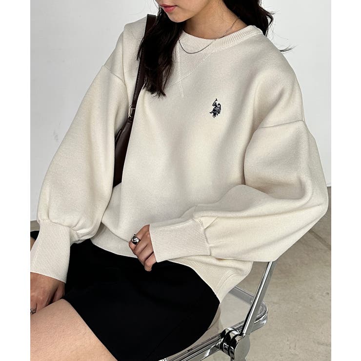 ＜Ｕ．Ｓ．Ｐ＞刺繍スウェットライクニット | RANAN | 詳細画像5 