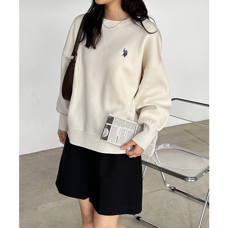 ＜Ｕ．Ｓ．Ｐ＞刺繍スウェットライクニット | RANAN | 詳細画像6 