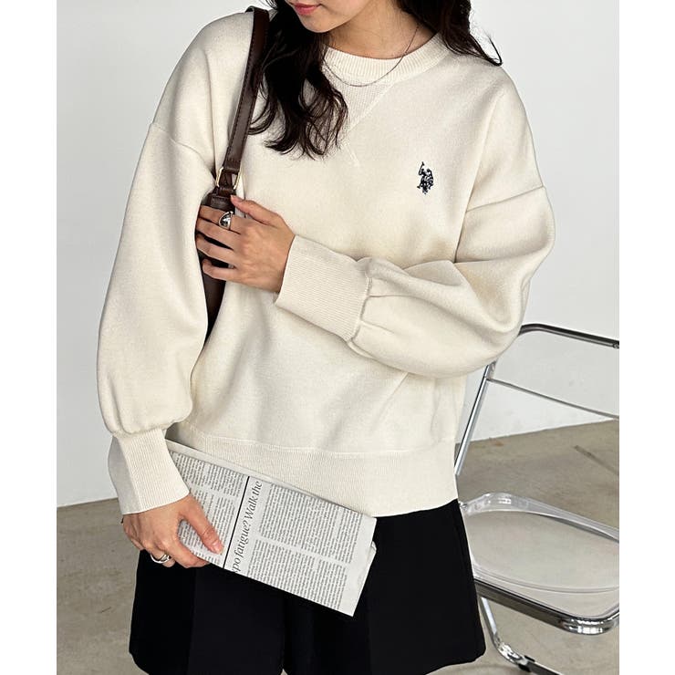 ＜Ｕ．Ｓ．Ｐ＞刺繍スウェットライクニット | RANAN | 詳細画像7 