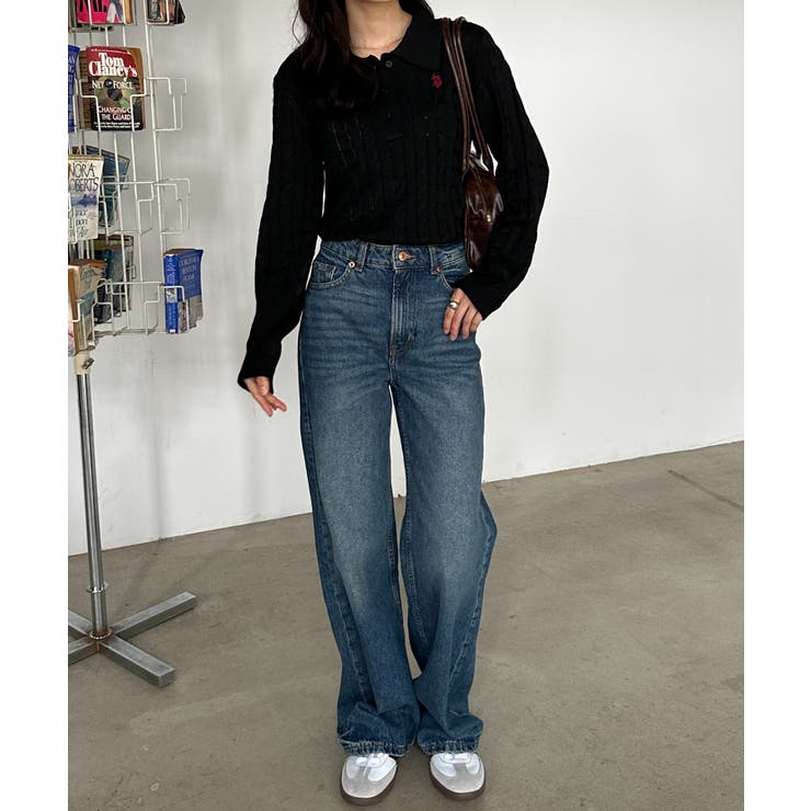 ＜Ｕ．Ｓ．Ｐ＞刺繍長袖ケーブルポロニット | RANAN | 詳細画像6 