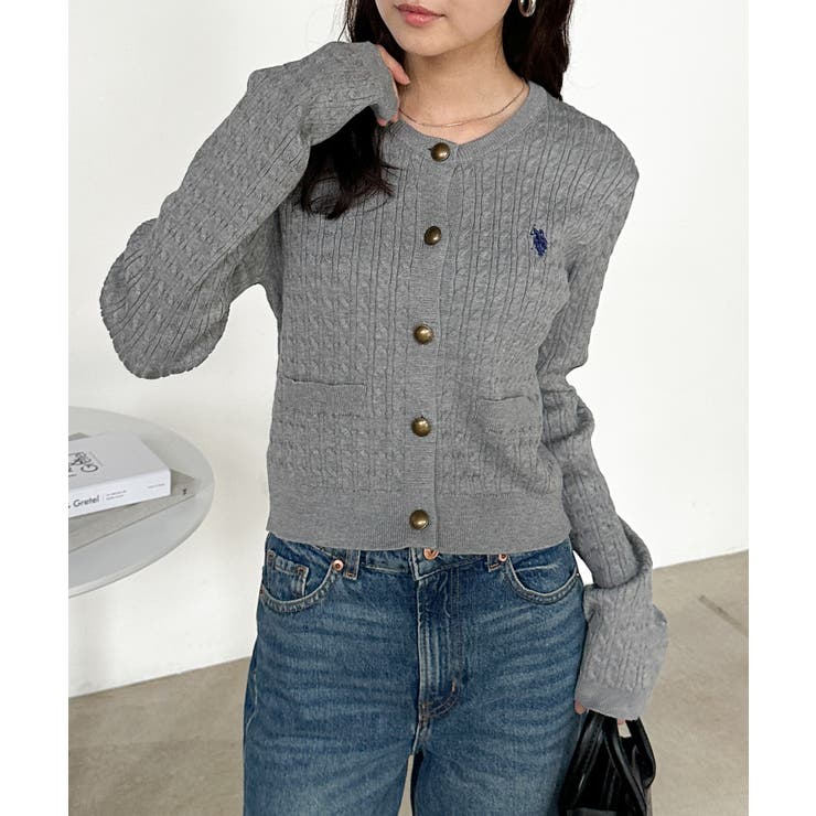 ＜Ｕ．Ｓ．Ｐ＞ゴールドボタン刺繍ケーブル | RANAN | 詳細画像4 