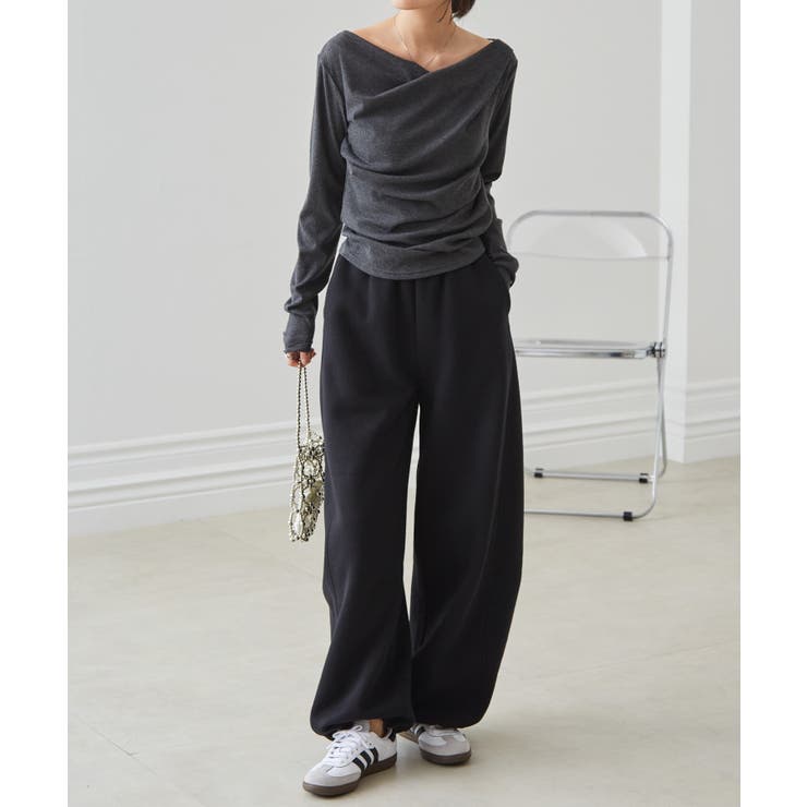 裏起毛カーブスウェットパンツ | RANAN | 詳細画像17 