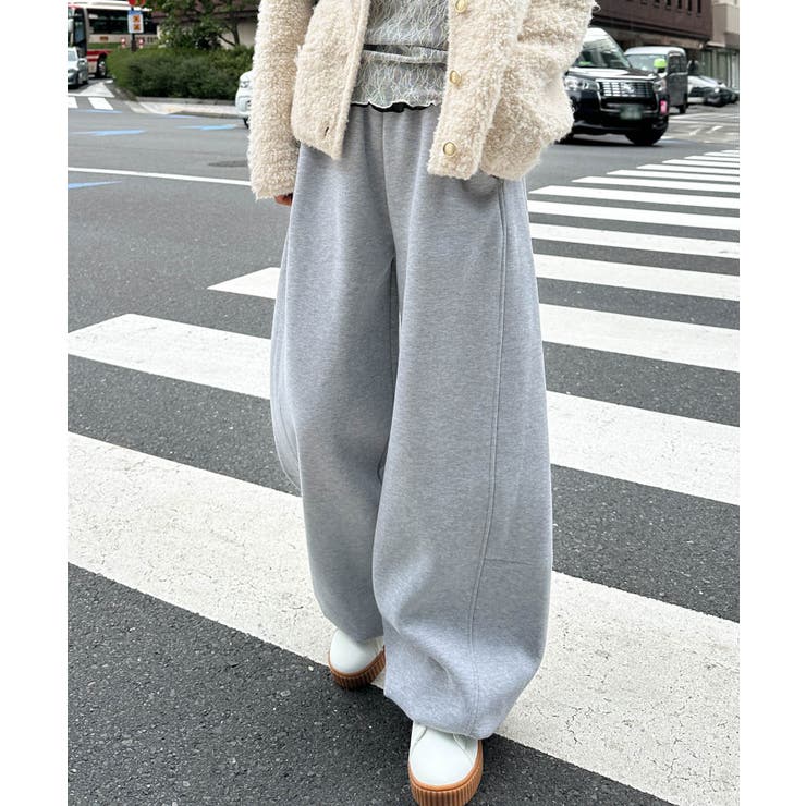 裏起毛カーブスウェットパンツ | RANAN | 詳細画像2 