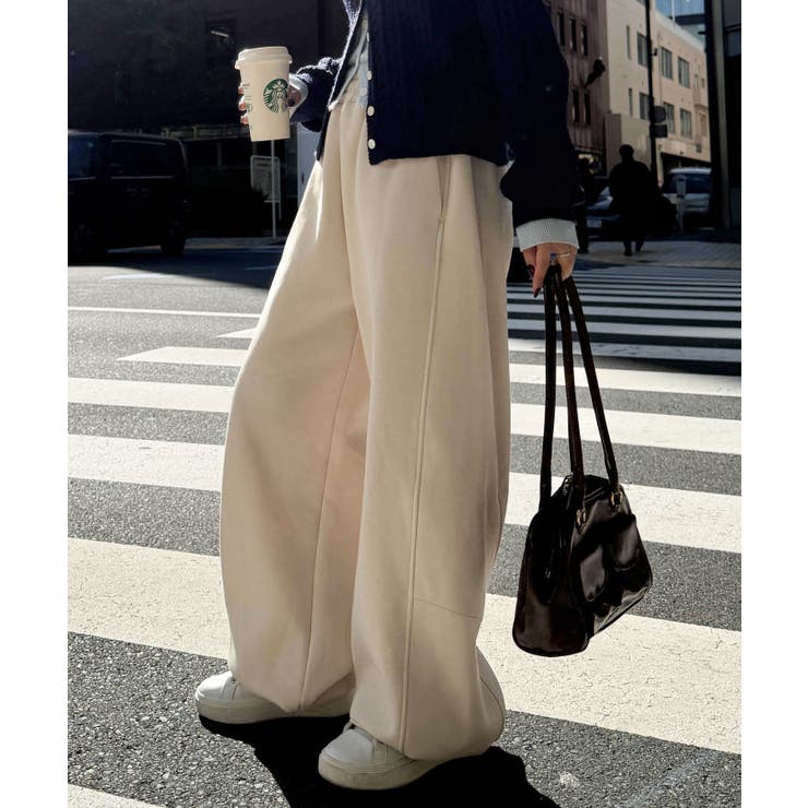 裏起毛カーブスウェットパンツ | RANAN | 詳細画像22 