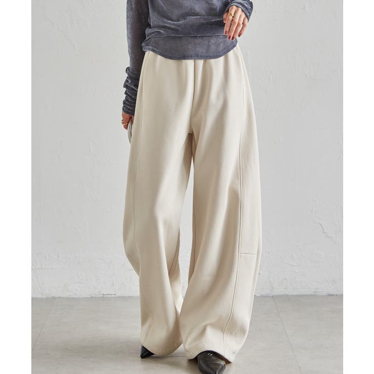 裏起毛カーブスウェットパンツ | RANAN | 詳細画像25 