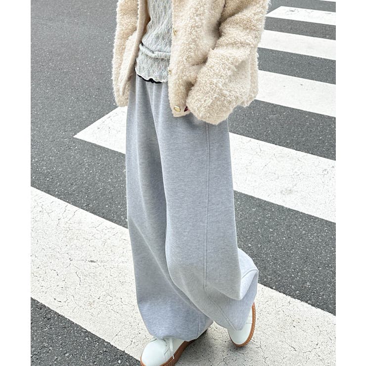 裏起毛カーブスウェットパンツ | RANAN | 詳細画像3 