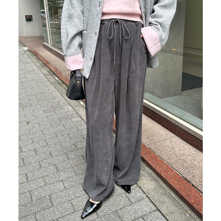 リブタックワイドイージーパンツ | RANAN | 詳細画像10 