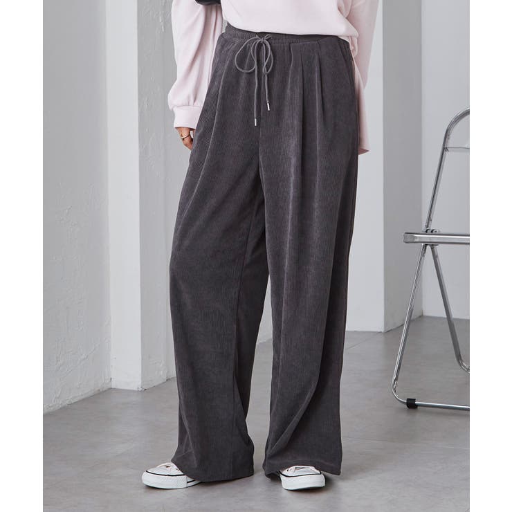 リブタックワイドイージーパンツ | RANAN | 詳細画像12 