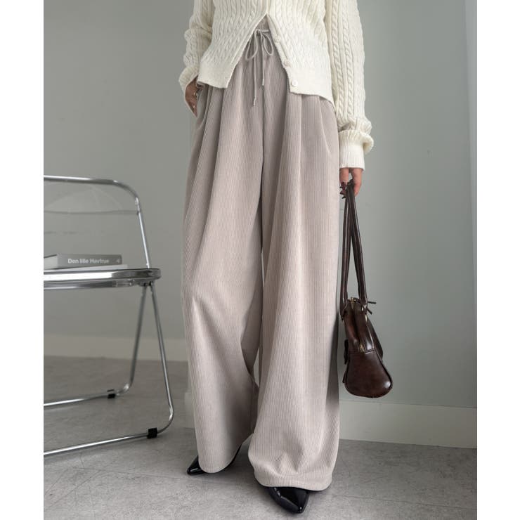 リブタックワイドイージーパンツ | RANAN | 詳細画像13 