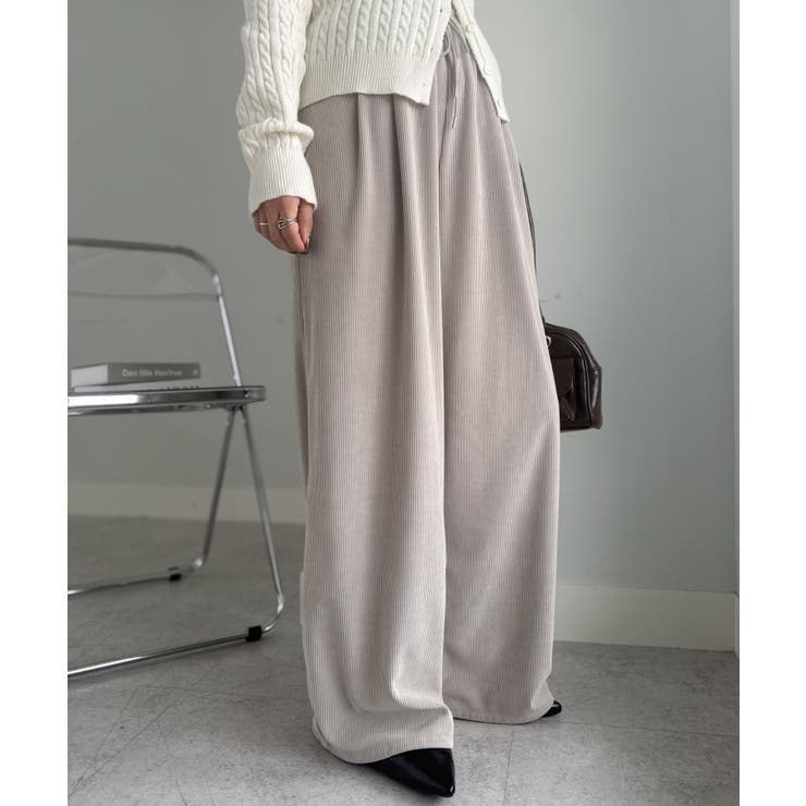 リブタックワイドイージーパンツ | RANAN | 詳細画像14 