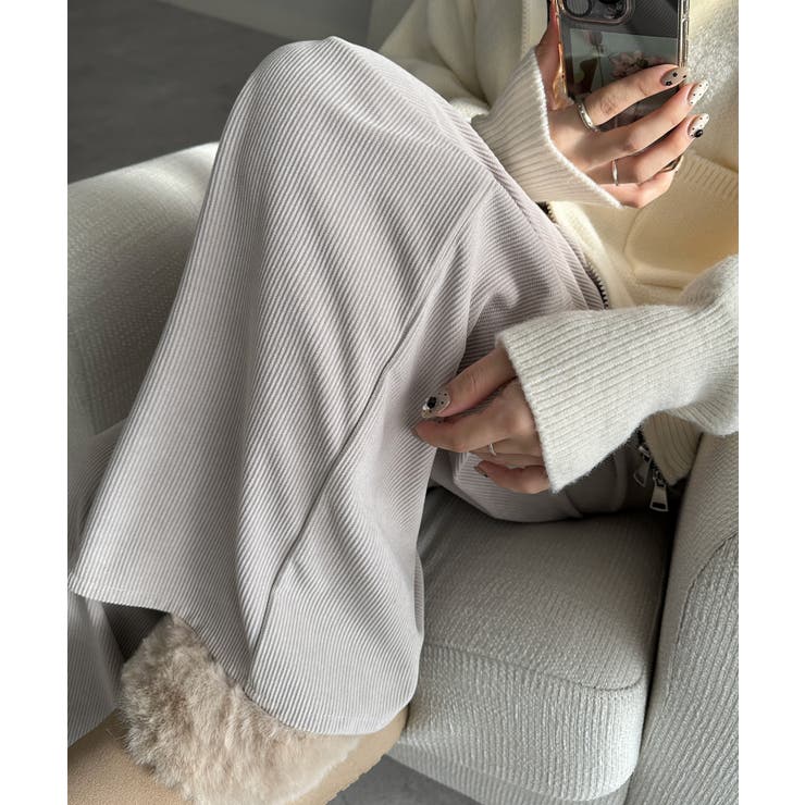 リブタックワイドイージーパンツ | RANAN | 詳細画像15 