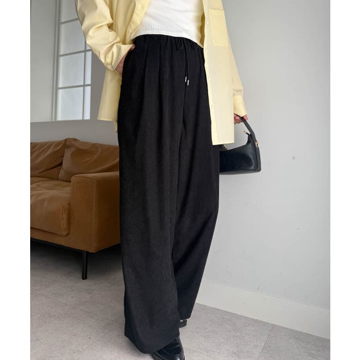 リブタックワイドイージーパンツ | RANAN | 詳細画像2 