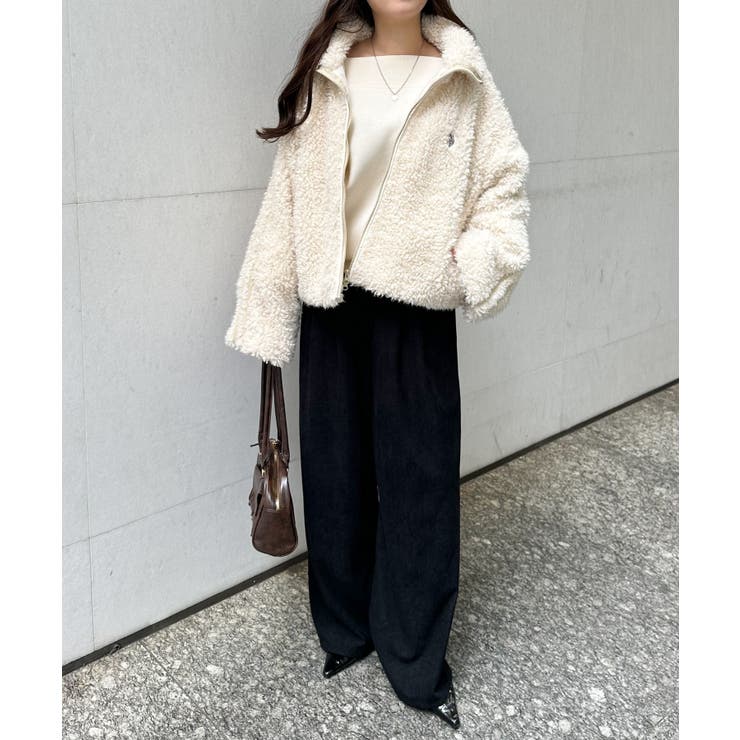 リブタックワイドイージーパンツ | RANAN | 詳細画像4 