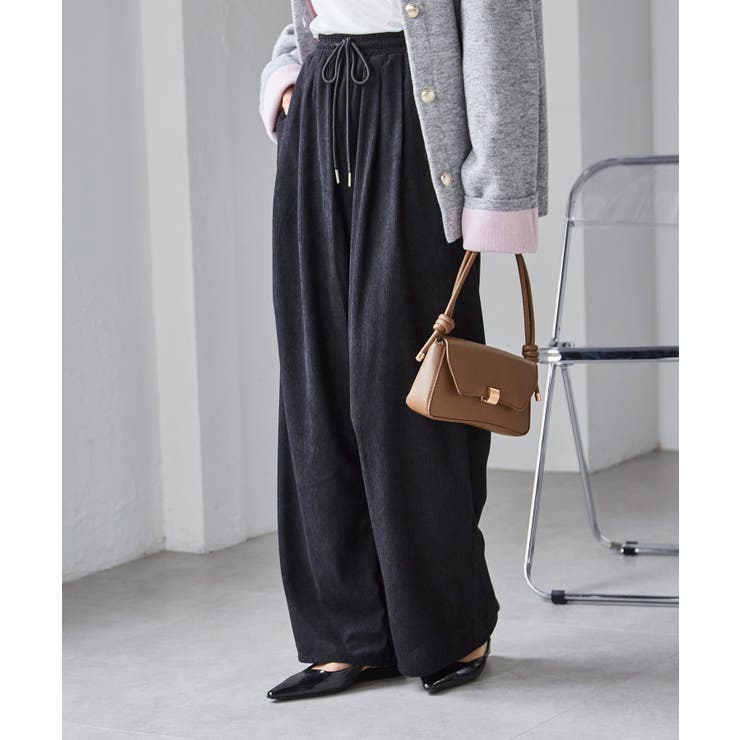 リブタックワイドイージーパンツ | RANAN | 詳細画像5 