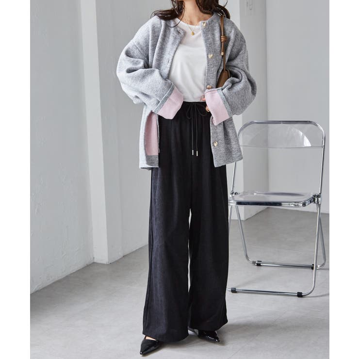 リブタックワイドイージーパンツ | RANAN | 詳細画像6 