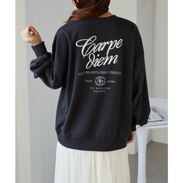 バックロゴ刺しゅうスウェット | RANAN | 詳細画像1 