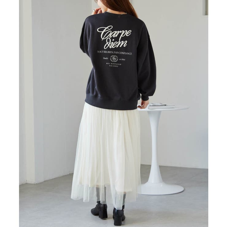 バックロゴ刺しゅうスウェット | RANAN | 詳細画像2 