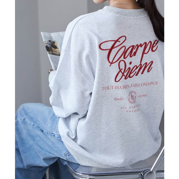 バックロゴ刺しゅうスウェット | RANAN | 詳細画像5 