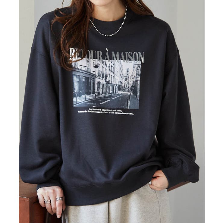 チャコール | フォトプリントスウェット | RANAN