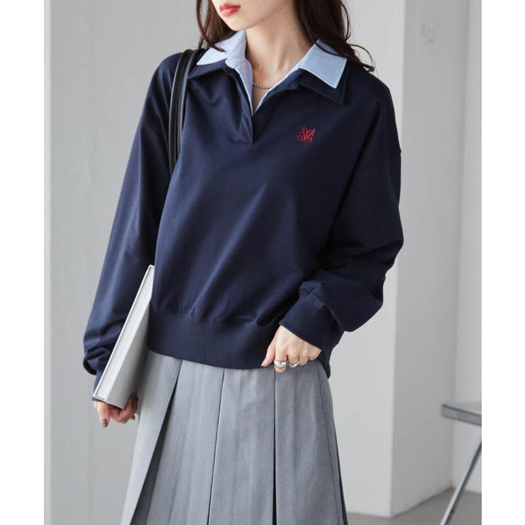 レイヤード襟付きスウェット | RANAN | 詳細画像2 