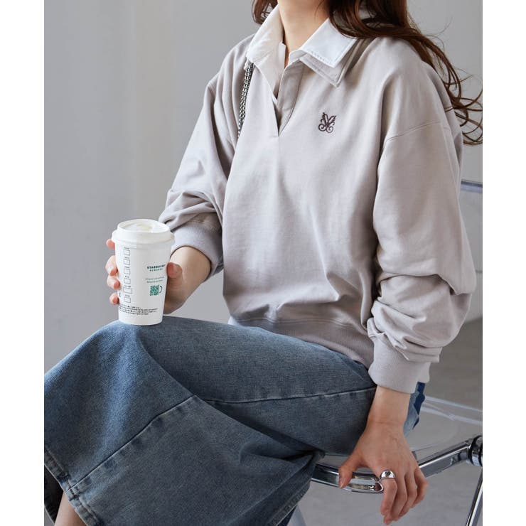 レイヤード襟付きスウェット | RANAN | 詳細画像8 