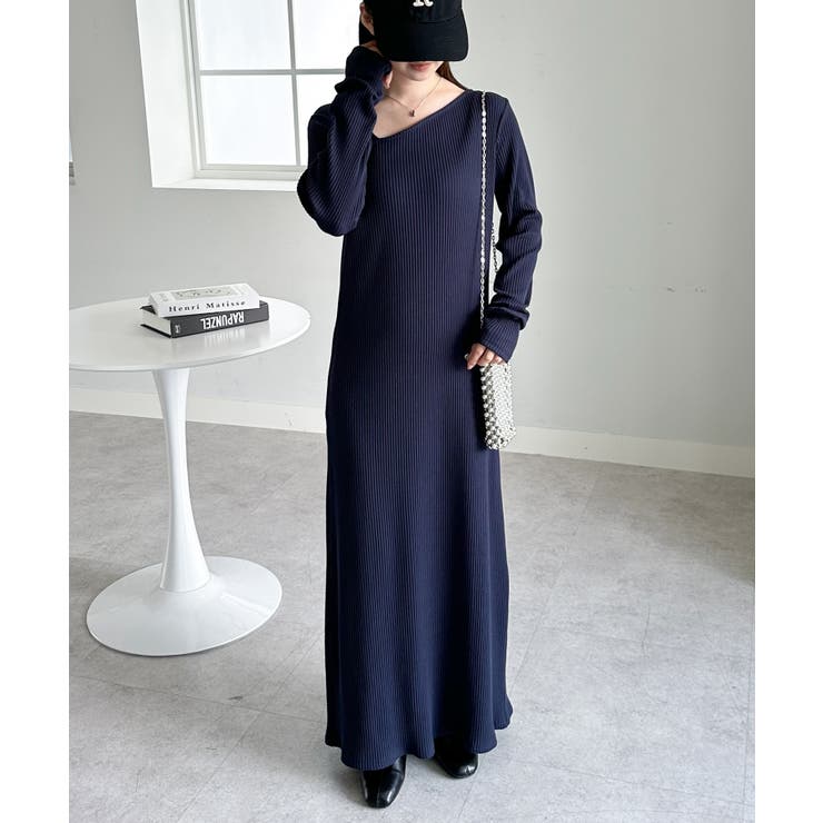 アシメネックリブワンピース | RANAN | 詳細画像12 