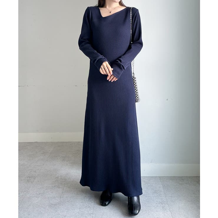 アシメネックリブワンピース | RANAN | 詳細画像14 