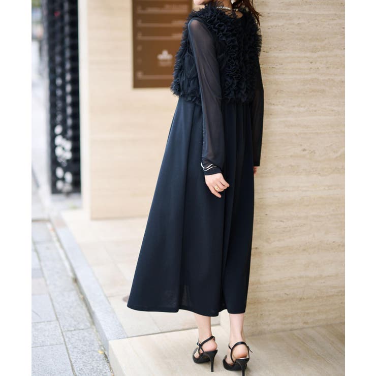 【3点セット】チュールフリルベストフレアワンピース | RANAN | 詳細画像11 