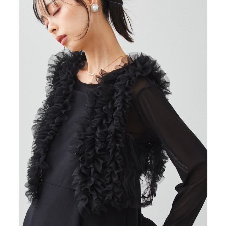 【3点セット】チュールフリルベストフレアワンピース | RANAN | 詳細画像22 