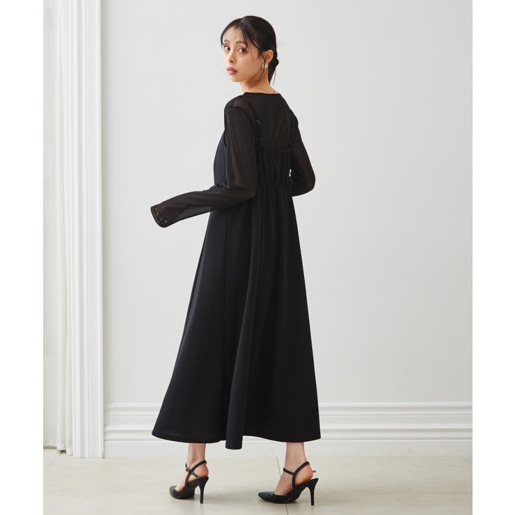 【3点セット】チュールフリルベストフレアワンピース | RANAN | 詳細画像27 