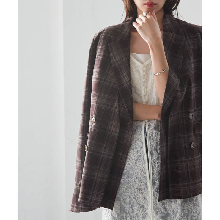 レイヤードデザインダブルジャケット | RANAN | 詳細画像13 