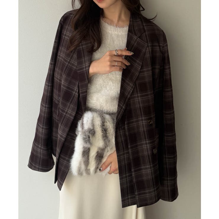 レイヤードデザインダブルジャケット | RANAN | 詳細画像2 