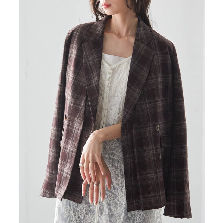 レイヤードデザインダブルジャケット[品番：RANW0000158]｜RANAN