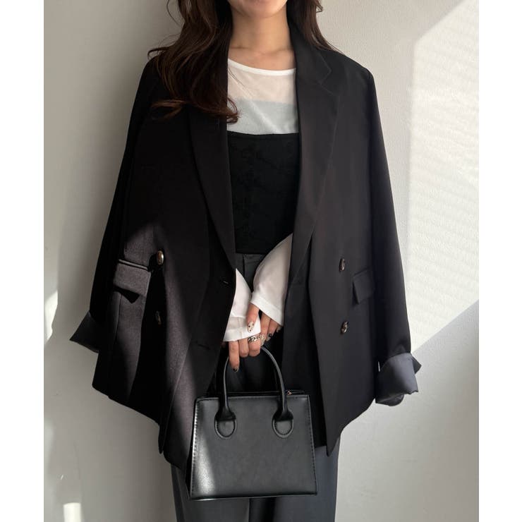 レイヤードデザインダブルジャケット | RANAN | 詳細画像26 